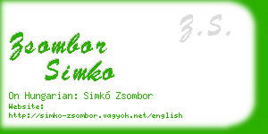 zsombor simko business card
